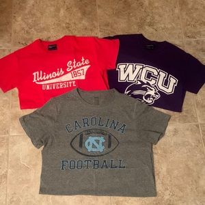 College T-Shirts- Illinois State, Western Carolina, UNC Chapel Hill